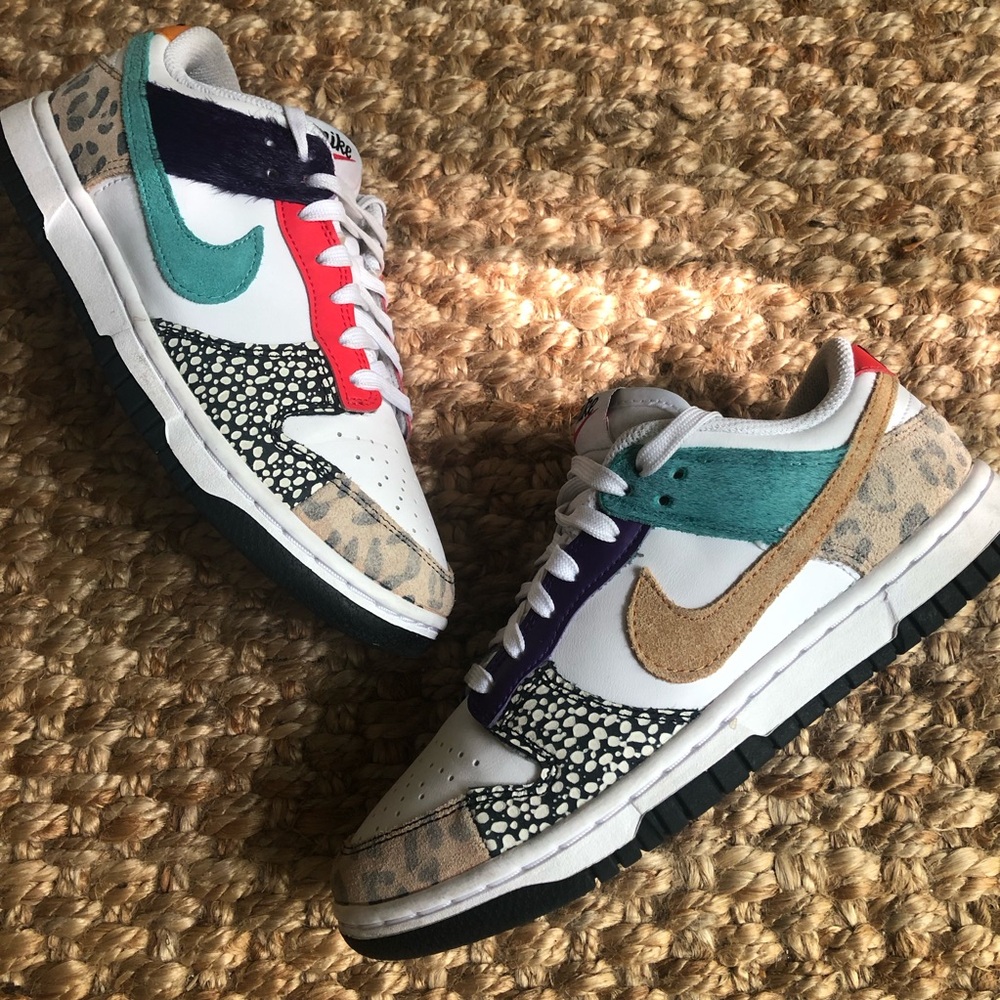 Nike Dunk Low Safari Mix. Size 6 - Picture 2 of 16